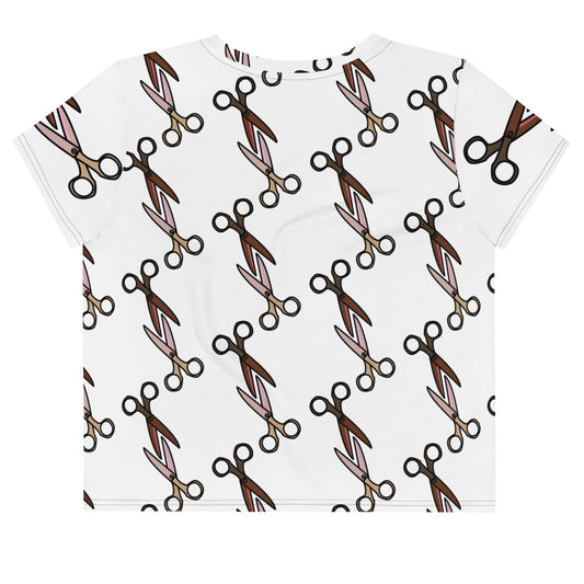 Scissor(ing) Crop Tee