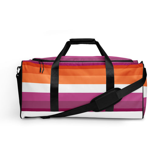 Lesbian Flag Duffle Bag