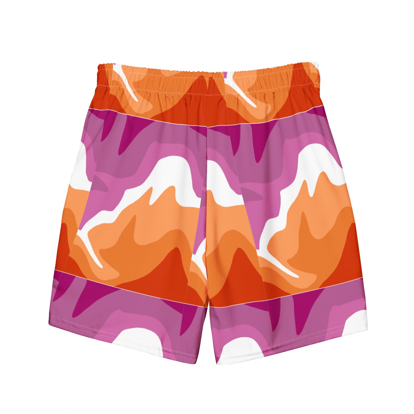 Lesbian Flag Swim Trunks