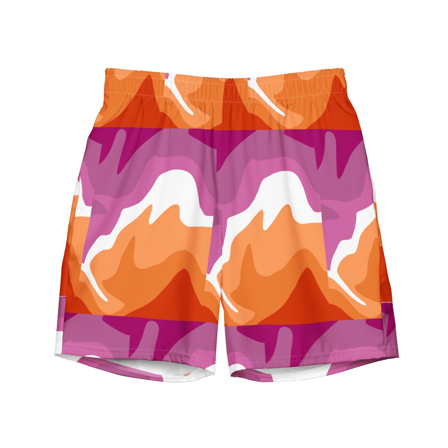 Lesbian Flag Swim Trunks