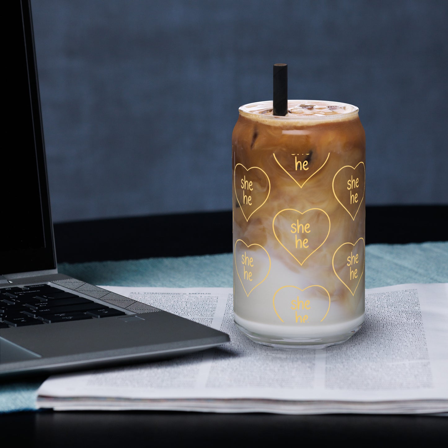 She/He Glass Cup