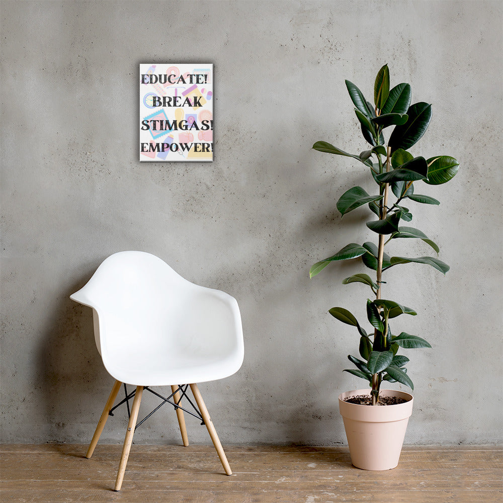 Educate Birth Control Canvas