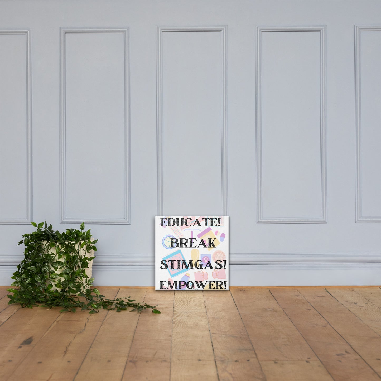 Educate Birth Control Canvas