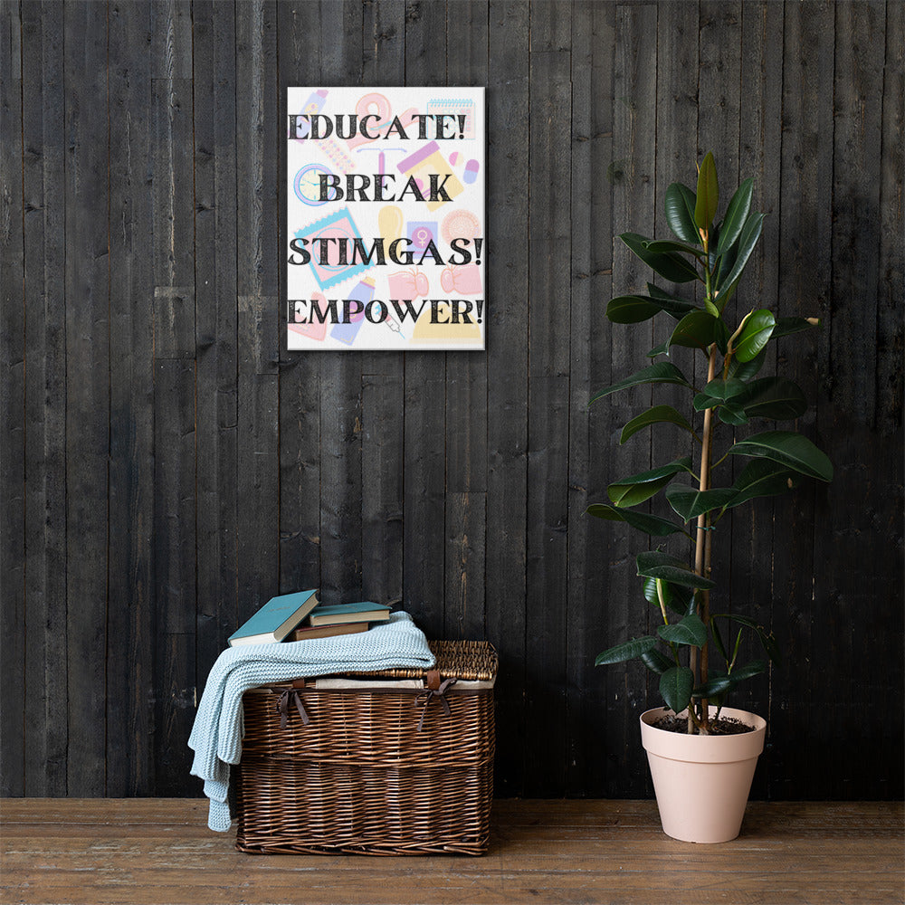 Educate Birth Control Canvas