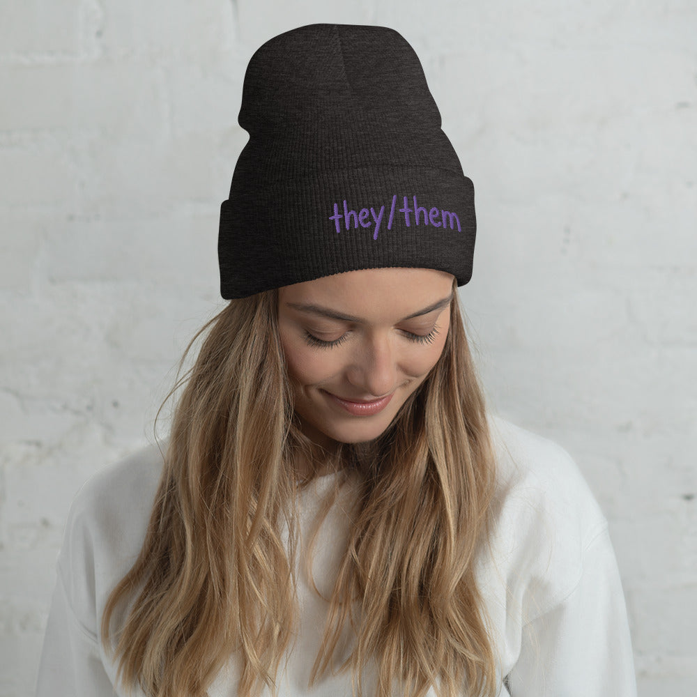 They/Them Cuffed Beanie