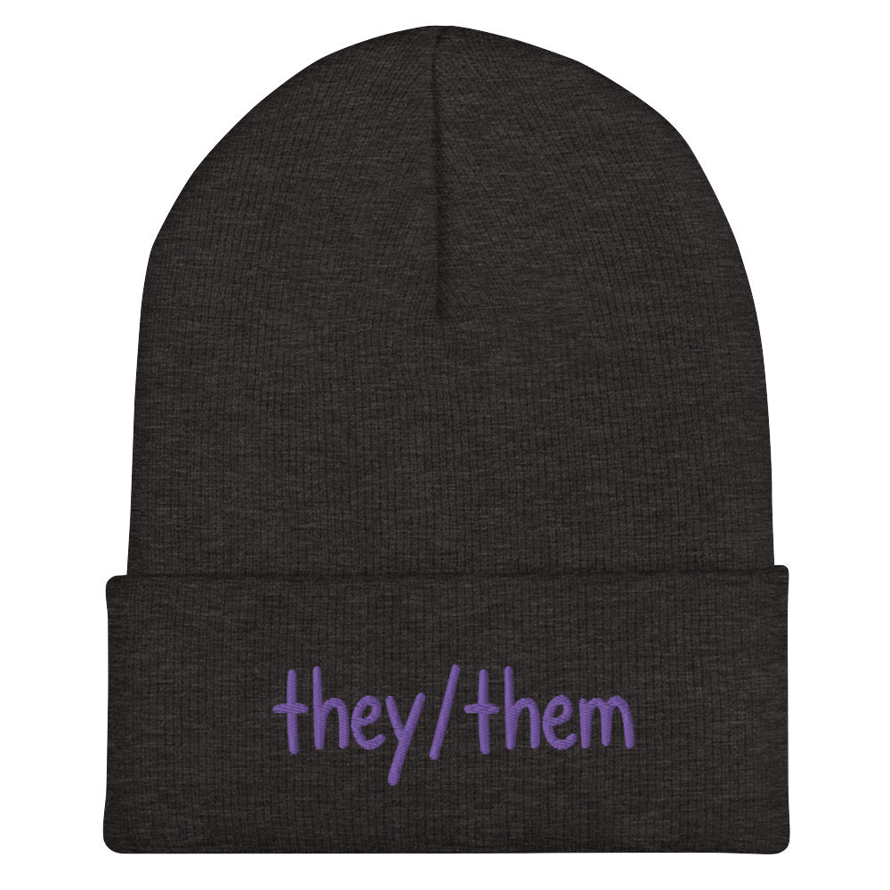 They/Them Cuffed Beanie