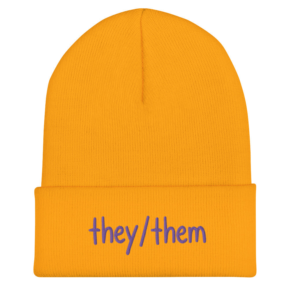 They/Them Cuffed Beanie