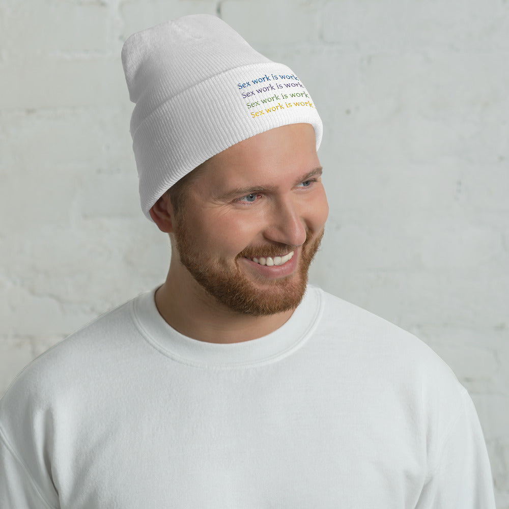 Sex Work is Work Beanie