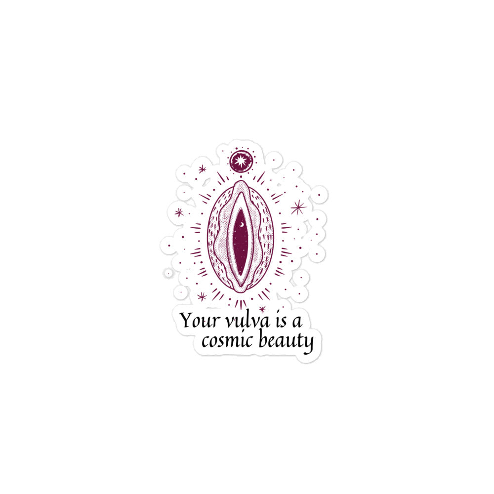 Cosmic Beauty Vulva Sticker