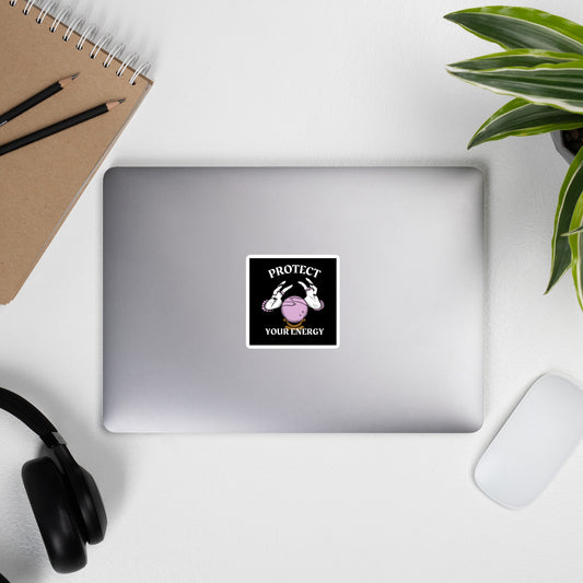 Protect your Energy Sticker (Black)