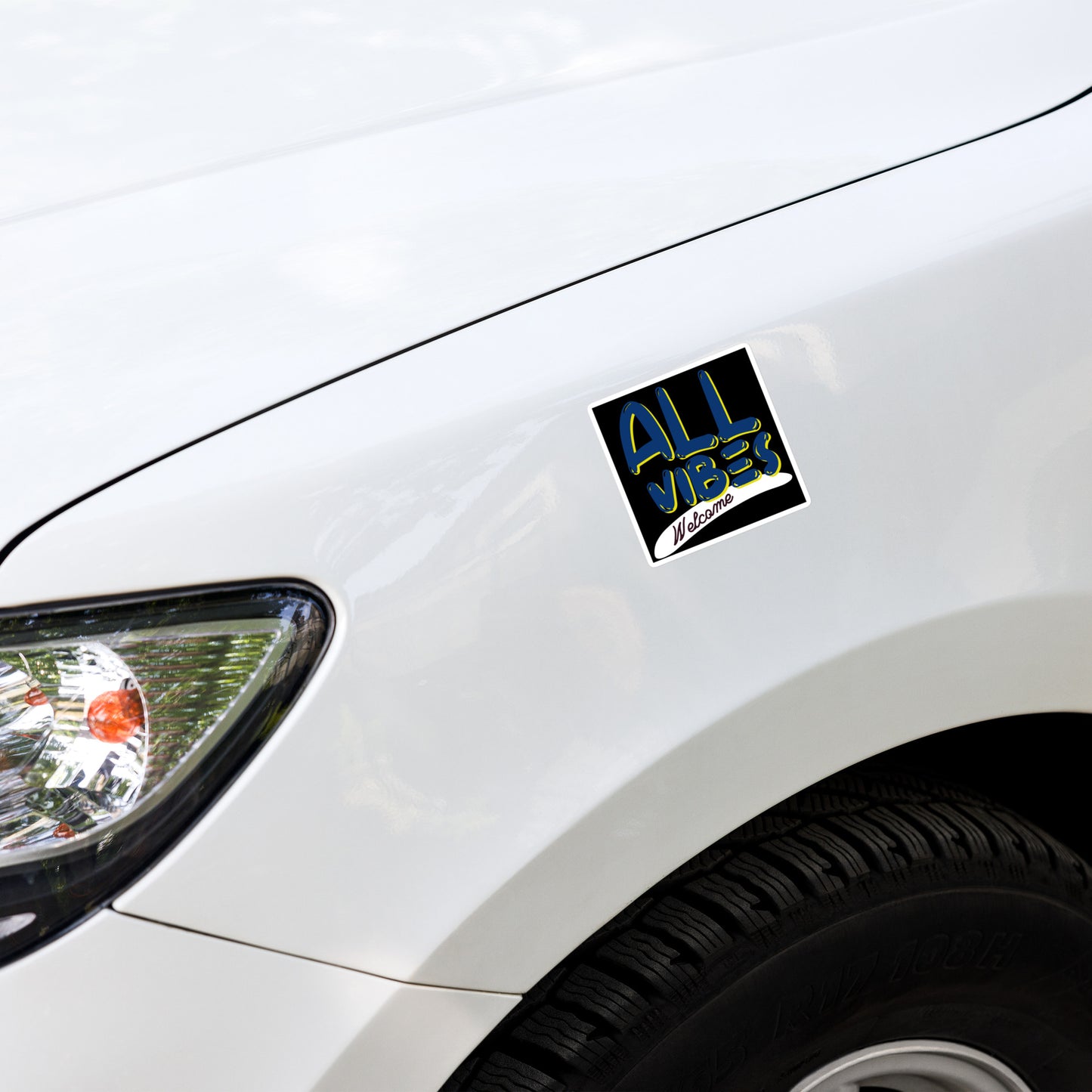All Vibes Welcome Stickers (Black)