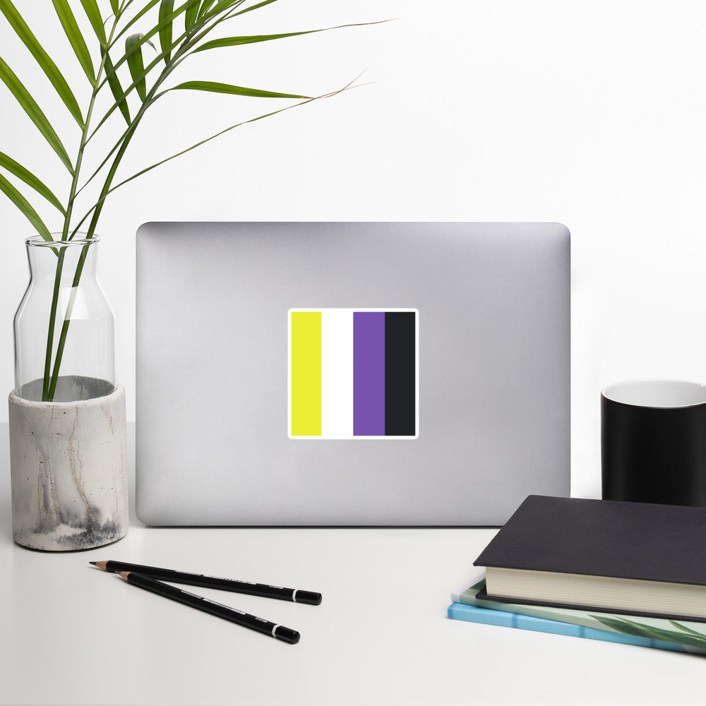 Non-Binary Flag Bubble Sticker