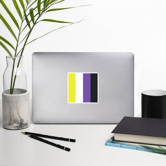 Non-Binary Flag Bubble Sticker