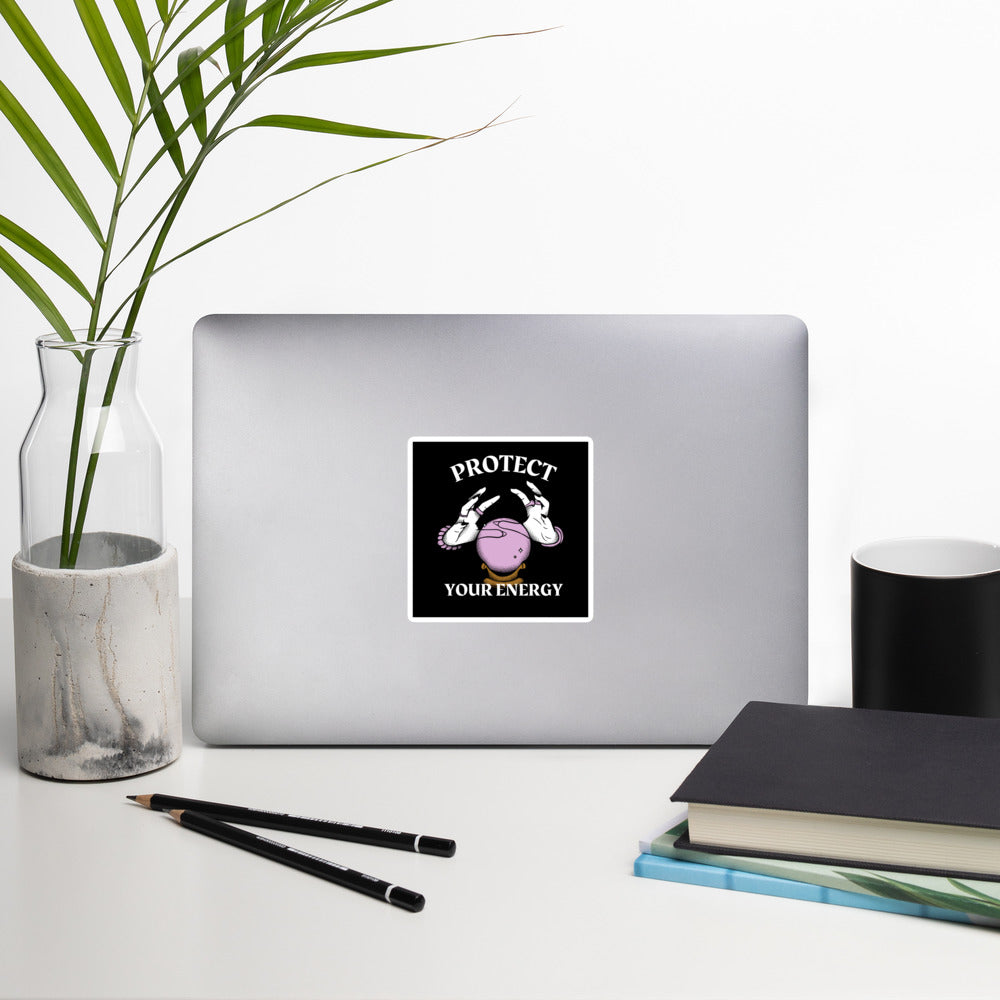 Protect your Energy Sticker (Black)