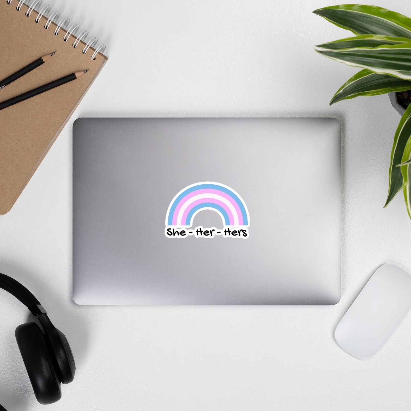 She/Her Trans Flag Sticker