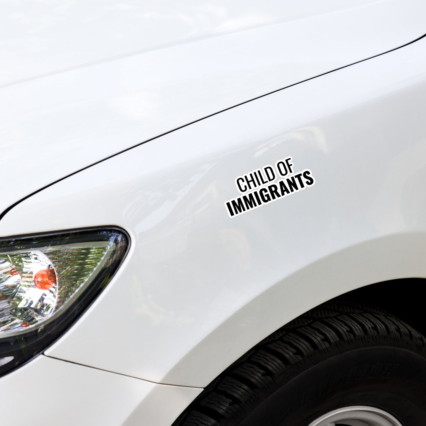 Child of Immigrants Sticker