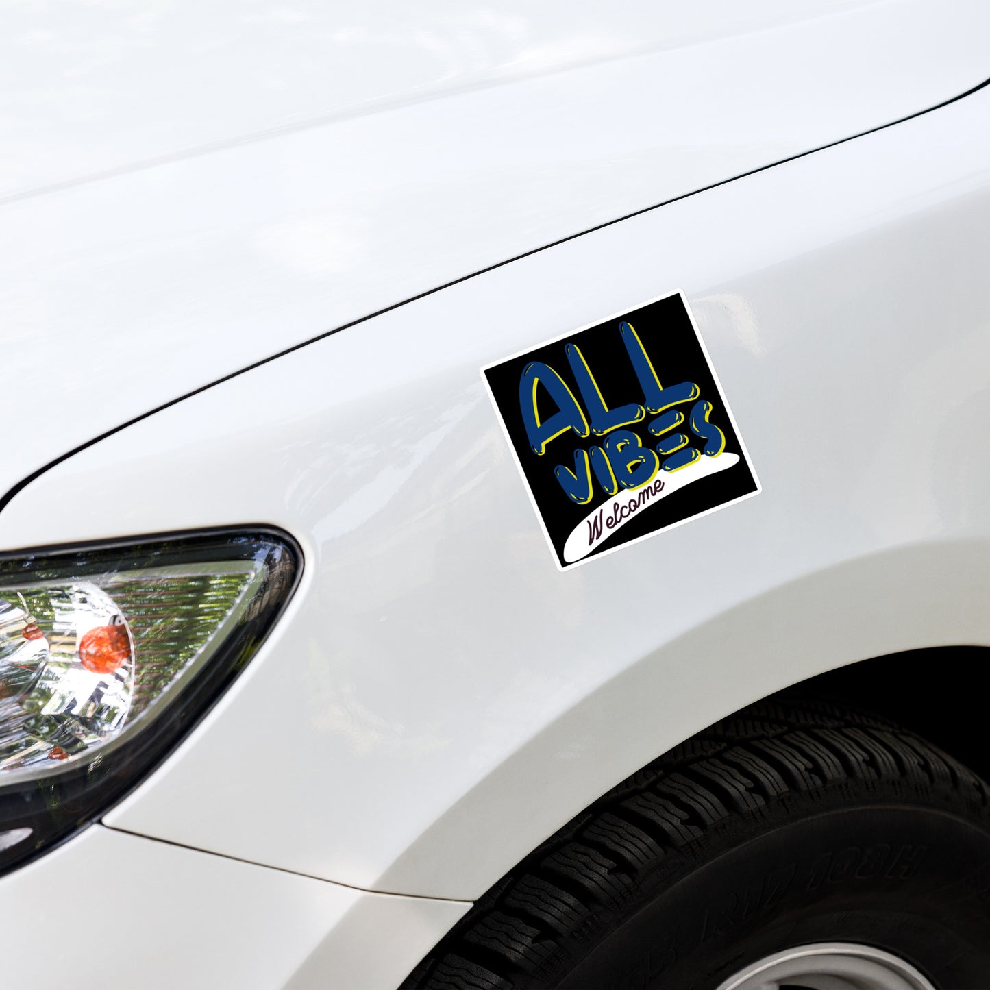 All Vibes Welcome Stickers (Black)