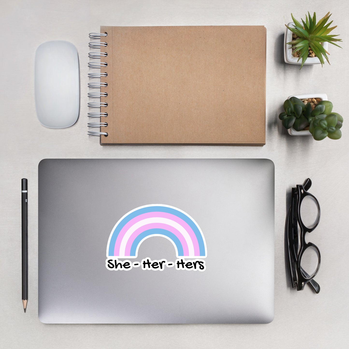 She/Her Trans Flag Sticker