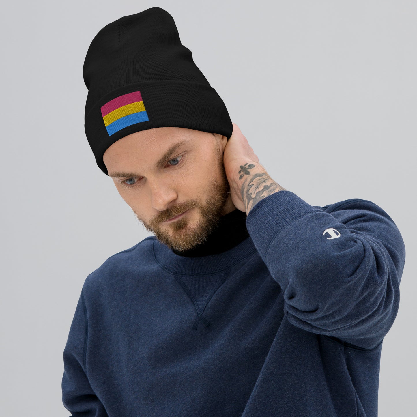 Pansexual Embroidery Beanie