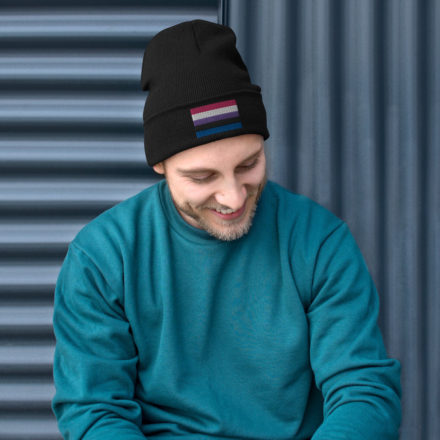 Genderfluid Flag Beanie