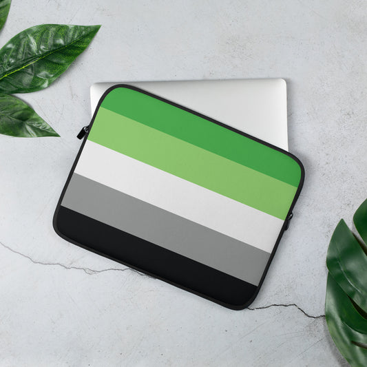 Aromantic Flag Laptop Sleeve