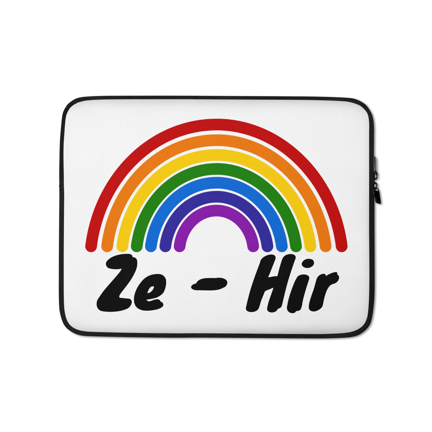 Ze/Hir Rainbow Laptop Sleeve