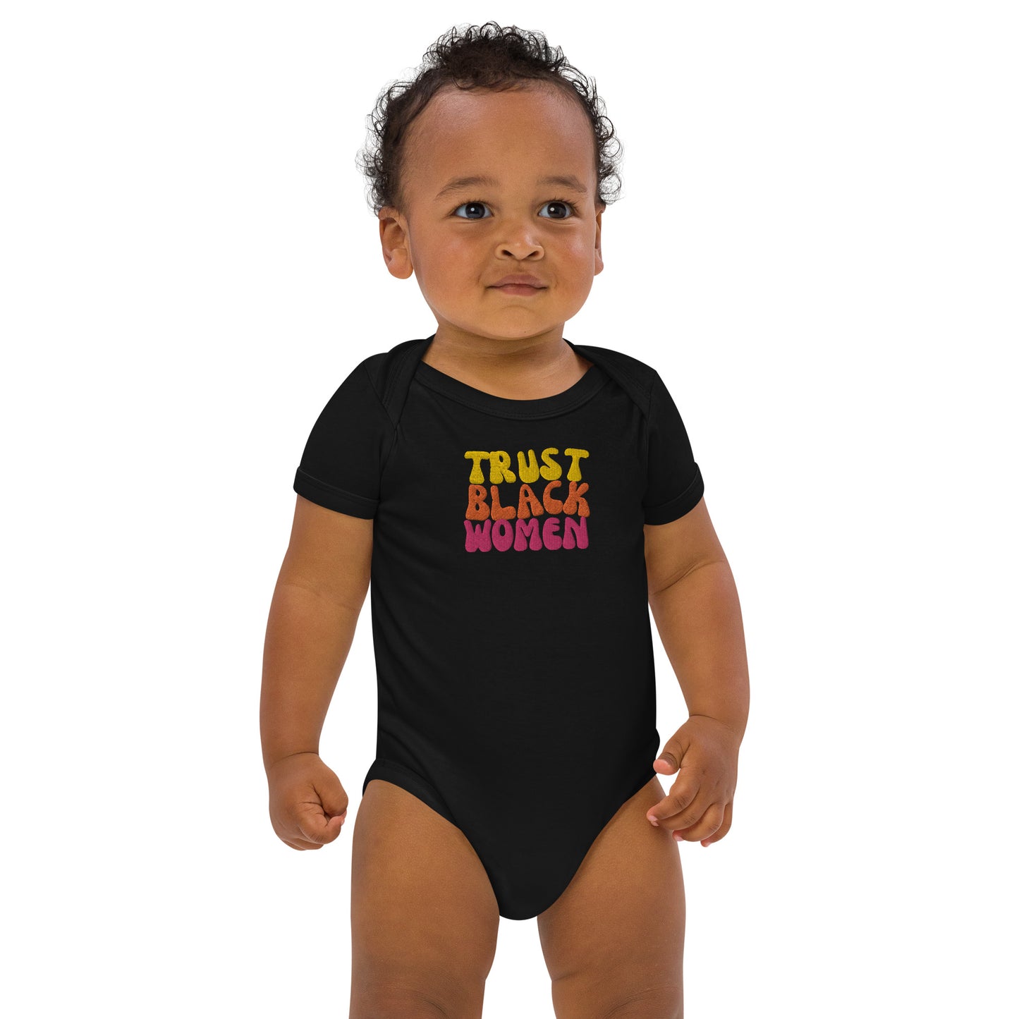 Trust Black Women Baby Onsie