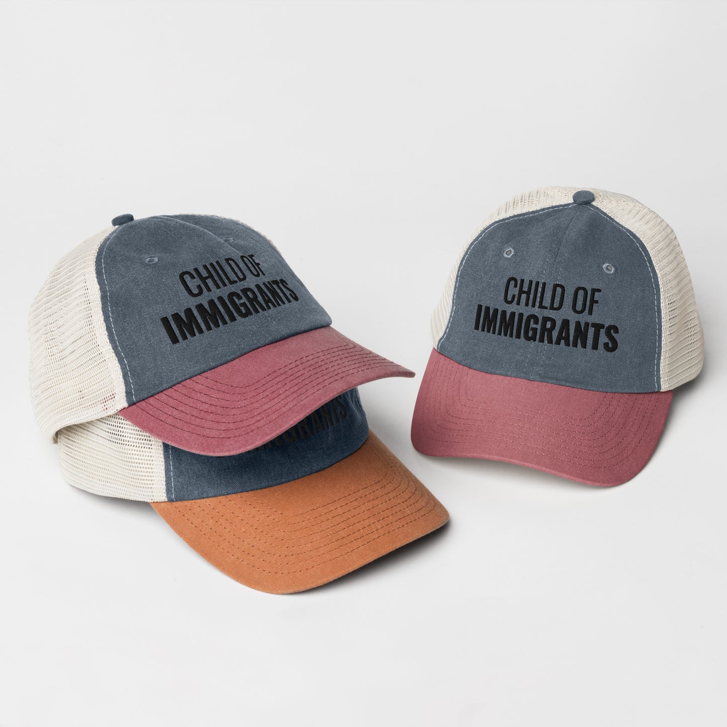 Child of Immigrants Pigment-Dyed Cap