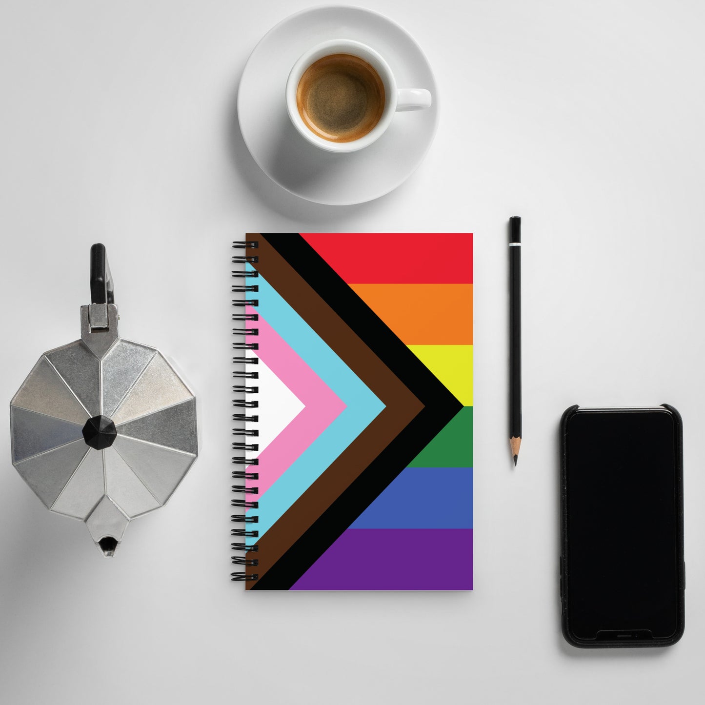 Progressive Flag Spiral notebook