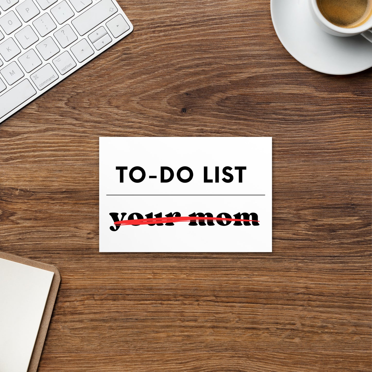 To Do Your Mom Standard Postcard