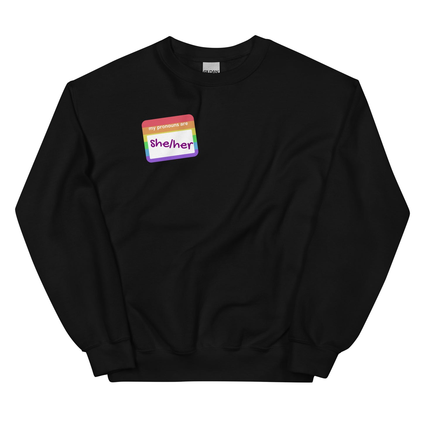 She/Her Pronoun Tag Sweatshirt