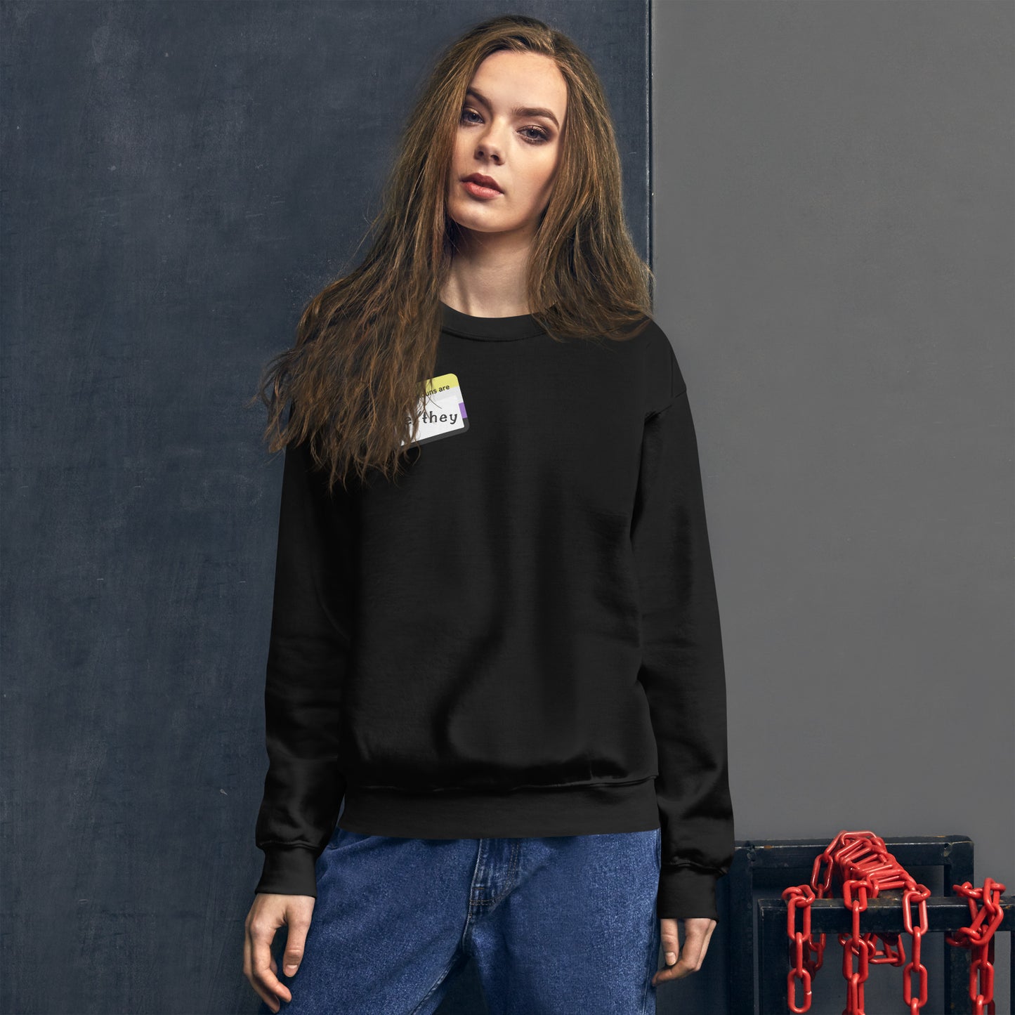 He/ They Unisex Sweatshirt