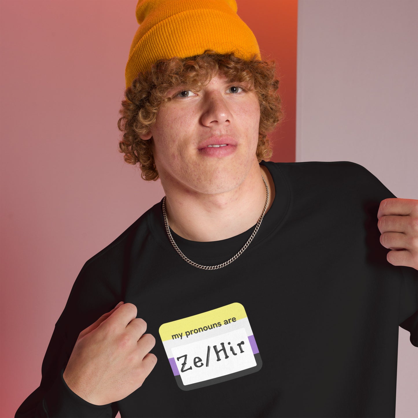 Ze/Hir Sweatshirt -GNC Flag
