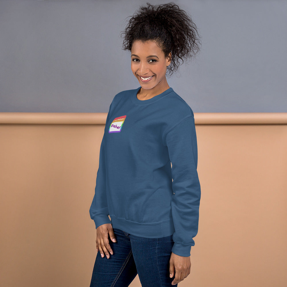 She/Her Pronoun Tag Sweatshirt