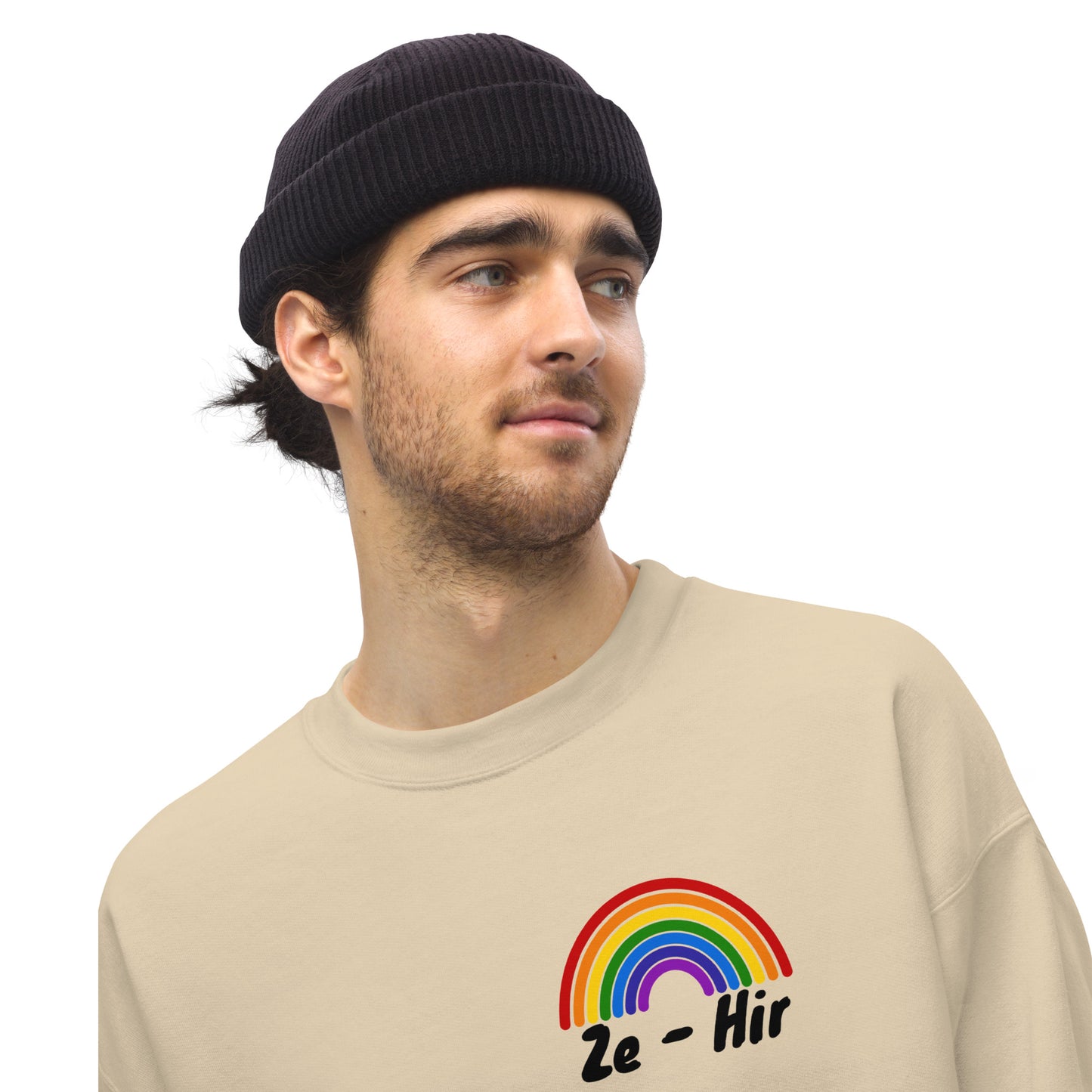 Ze/Hir Sweatshirt - Rainbow