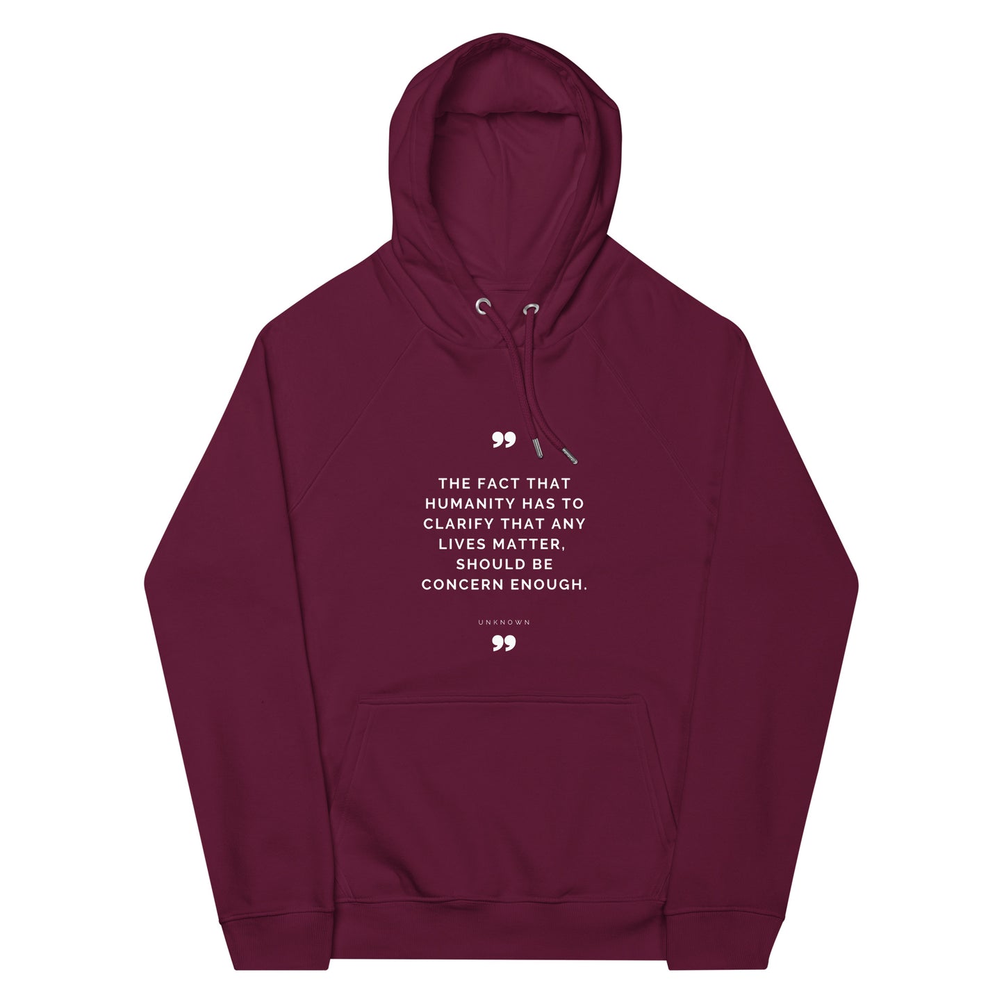 Concern Enough Eco Raglan Hoodie
