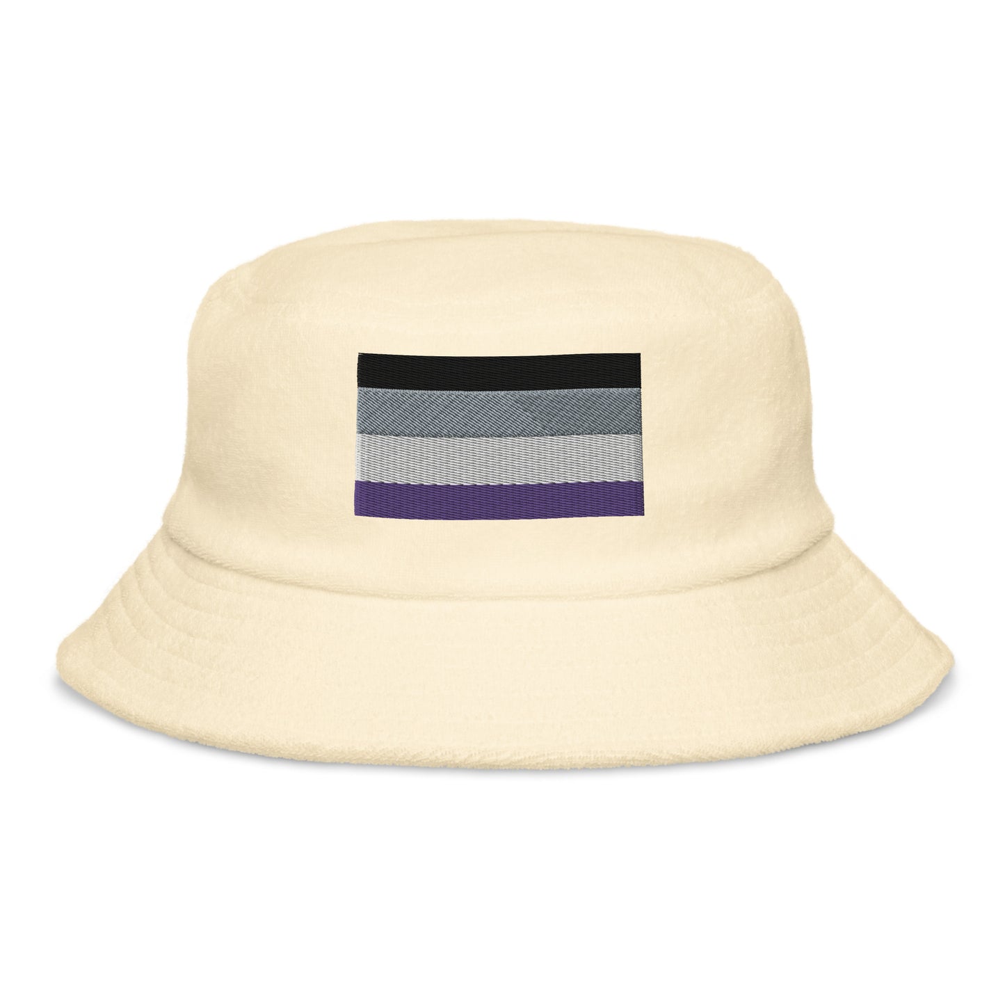 Asexual Flag Embroidery Bucket Hat