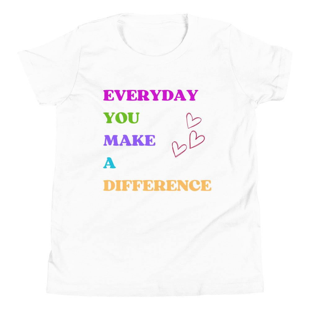 Everyday You Make A Difference Youth Tee