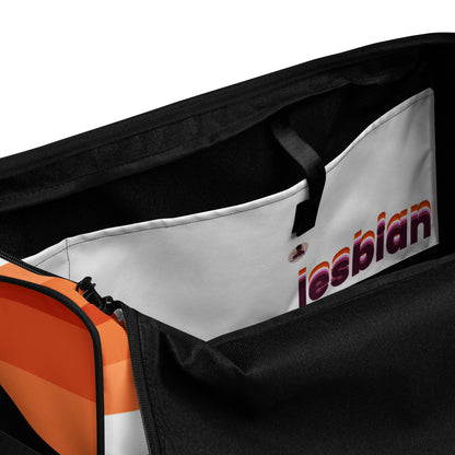 Lesbian Flag Duffle Bag