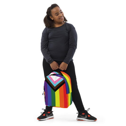 Progressive Pride Flag Minimalist Backpack
