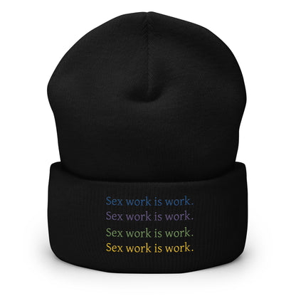 Sex Work is Work Beanie