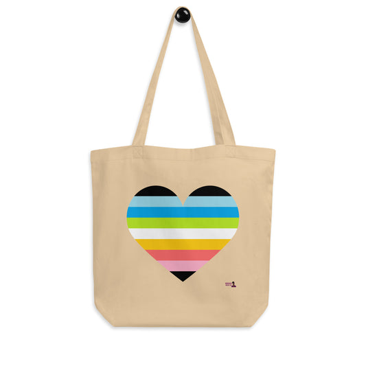 Queer Heart Eco Tote Bag