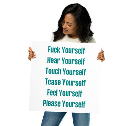 Fuck Yourself Poster