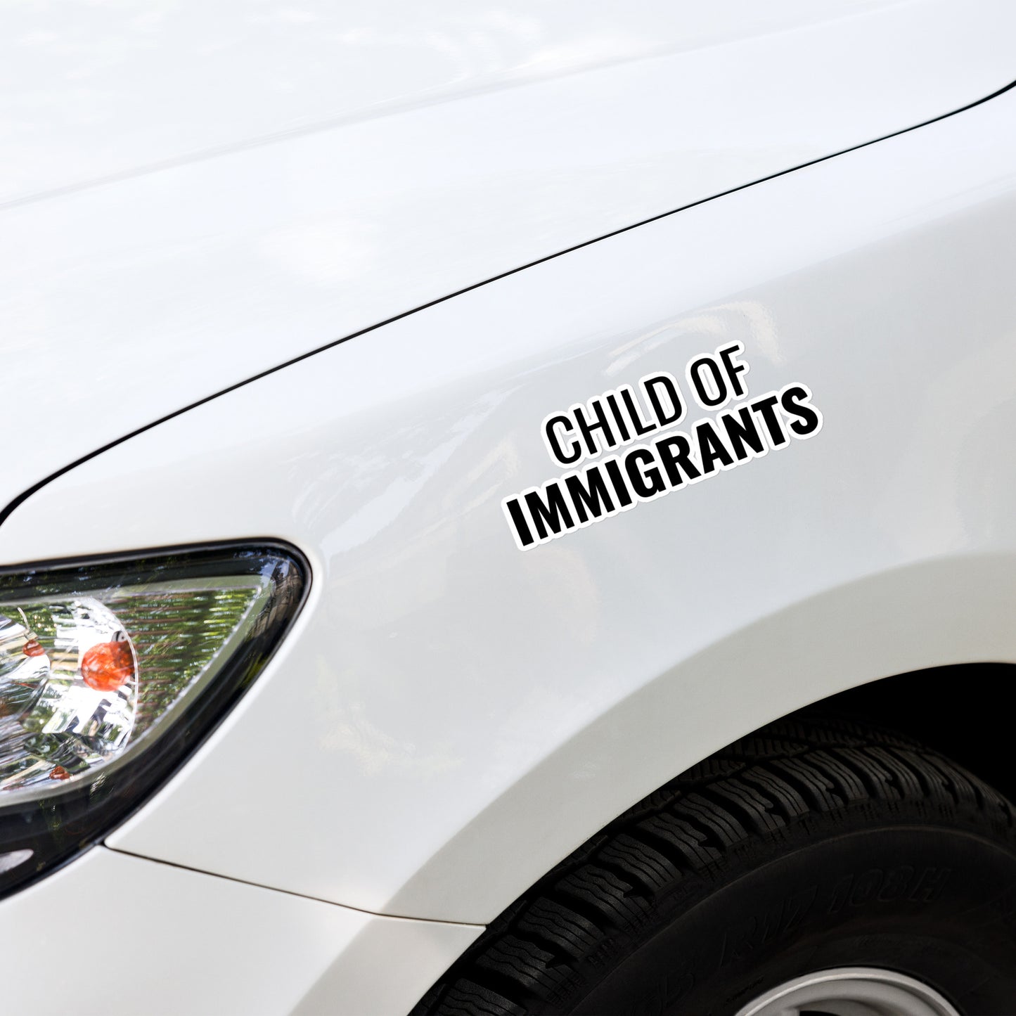 Child of Immigrants Sticker
