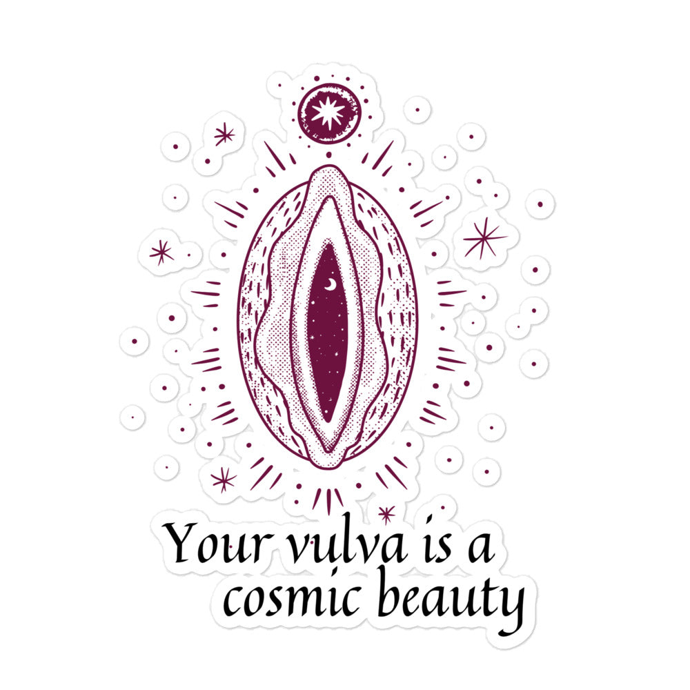 Cosmic Beauty Vulva Sticker