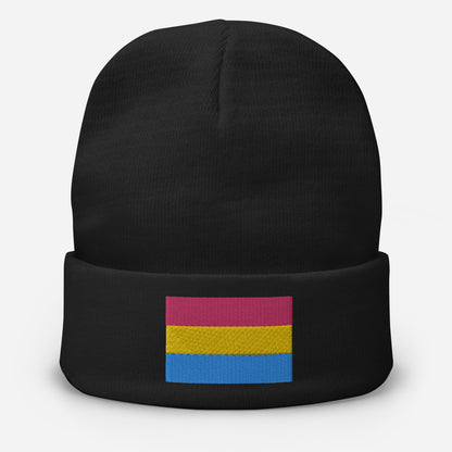Pansexual Embroidery Beanie