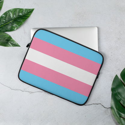 Trans Flag Laptop Sleeve