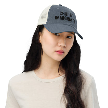 Child of Immigrants Pigment-Dyed Cap