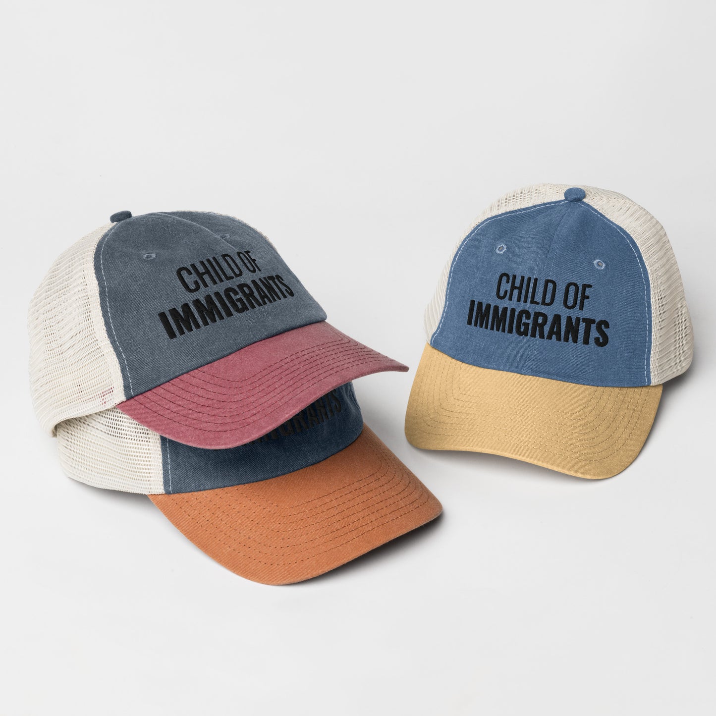 Child of Immigrants Pigment-Dyed Cap