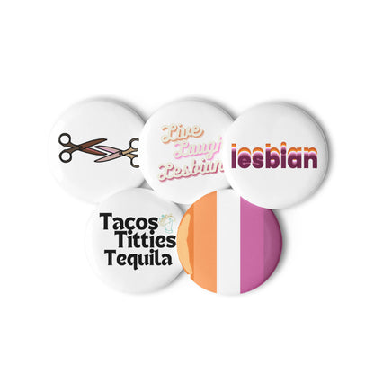 Lesbian Pins - Set of 5